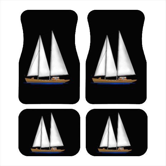 Sailing Key Largo Florida Keys Beach Sunset Car Mats