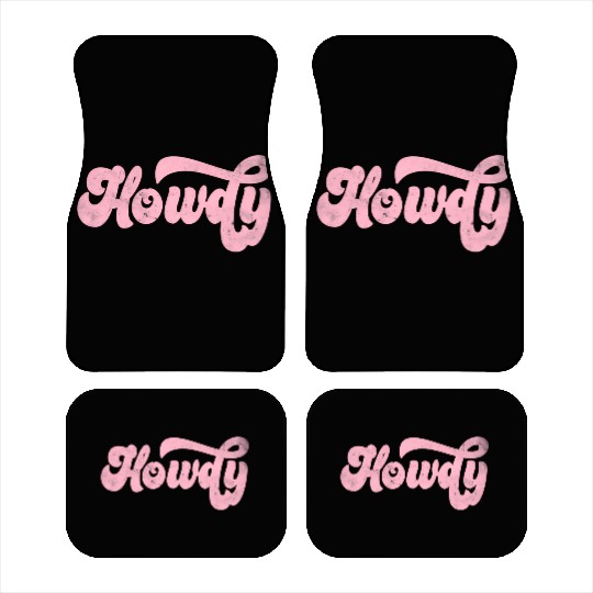 Howdy Rodeo Western Cory Southern Cowgirl Car Mats