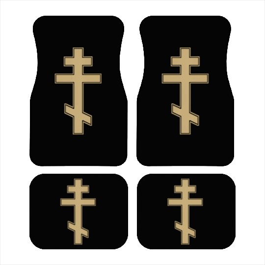 Russian Orthodox Cross Slavo Byzantine Cross Car Mats