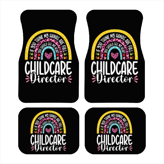 Heart Childcare Director Daycare Teacher Car Mats
