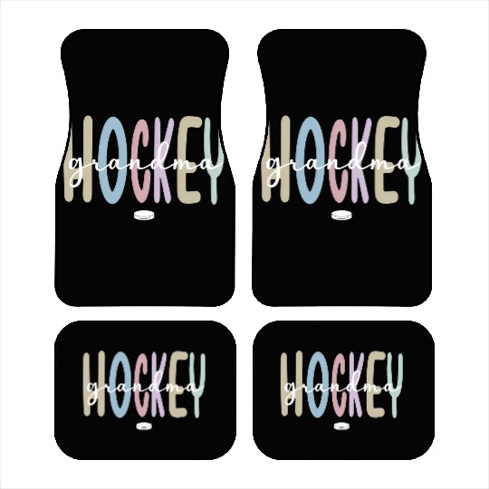 Proud Ice Hockey Grandma Ice Hockey Grandmother Car Mats