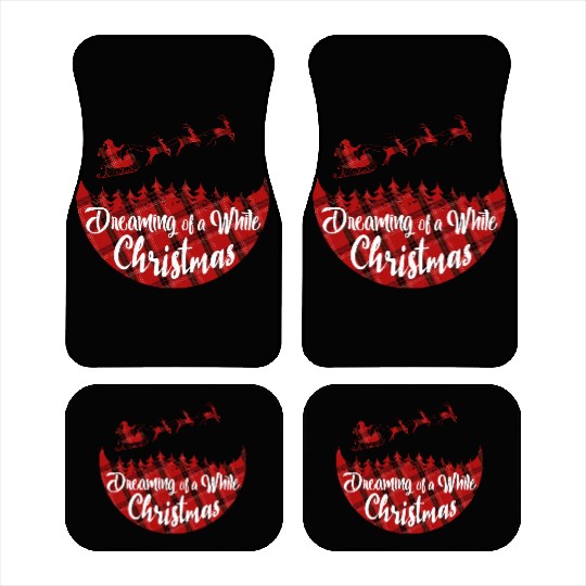 Dreaming of a White Christmas Car Mats