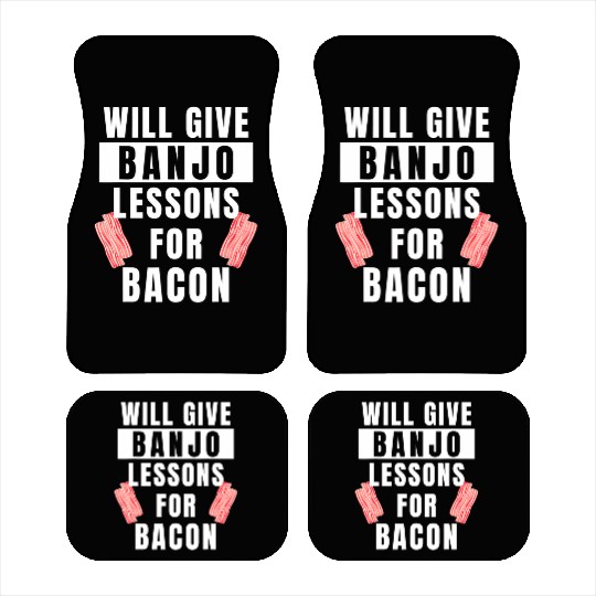 Banjo Player Lessons For Bacon Music Instrument Car Mats