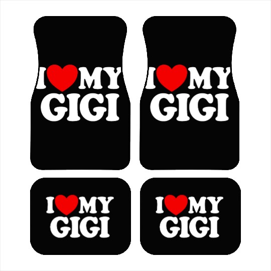 I Love My Gigi Red Heart Grandkids I Love My Gigi Car Mats