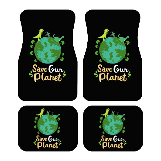 Earth Day Planet Save Our Planet Environmentalist Car Mats