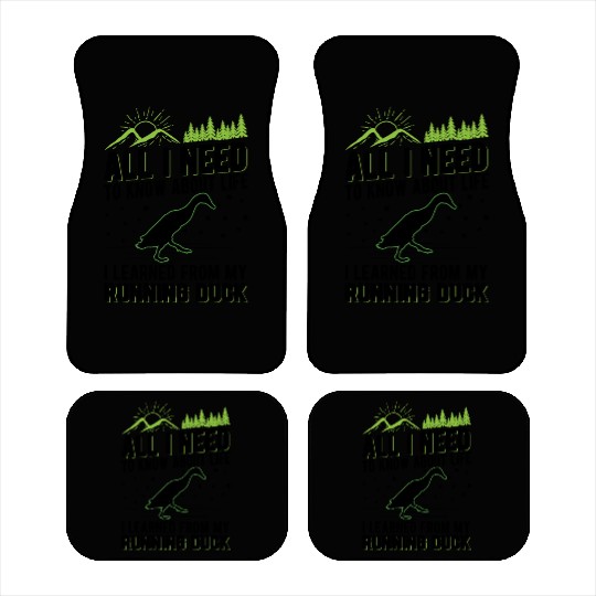 Indian Runner Duck Running Car Mats