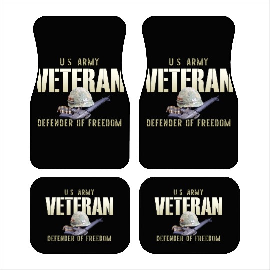US Army Veteran: Defender of Freedom Car Mats