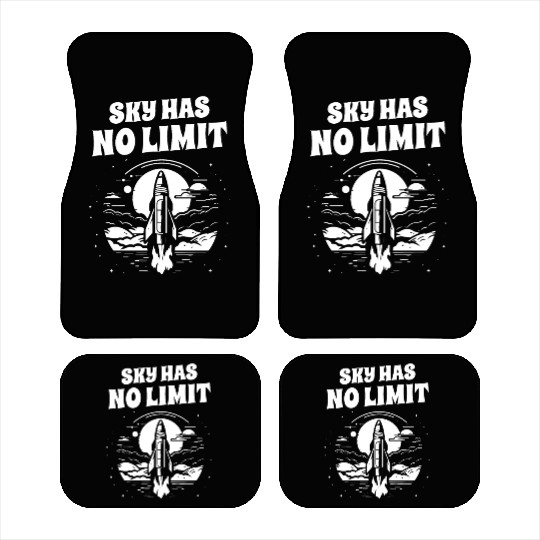 Aerospace engineer sky no limit rocket scientist Car Mats