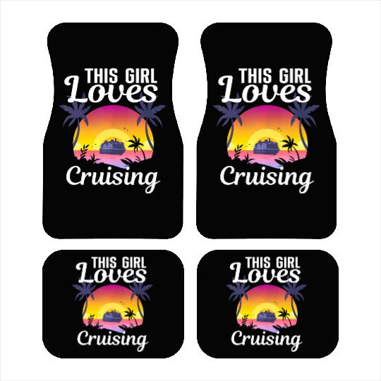 Cool Cruising Cruise Ship Travel Lover Car Mats