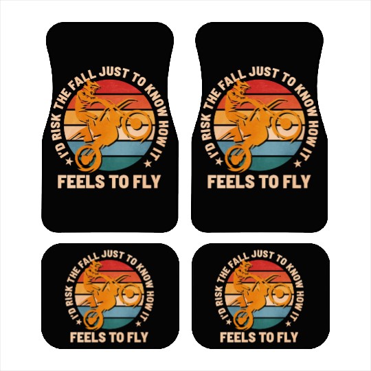 Motocross Supercross How It Feel To Fly Spruch Car Mats