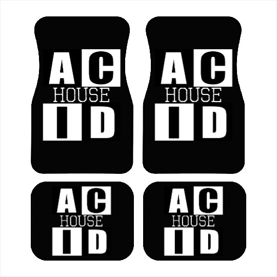 ACID HOUSE music logo Car Mats