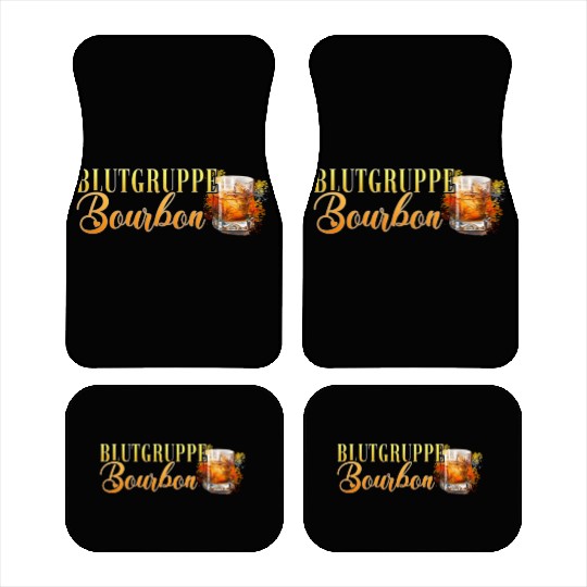 Blutgruppe Bourbon Cocktail Bartender Car Mats