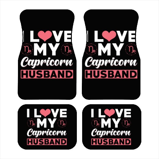 I love my Capricorn Husband Car Mats