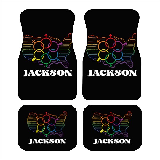 Jackson Pride Month Pride Flag LGBT Community LGBT Car Mats
