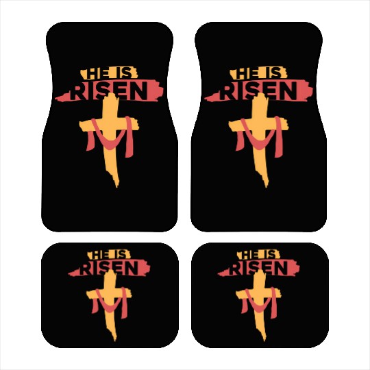 He Is Risen Christian Easter Car Mats