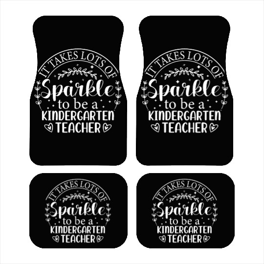 Kindergarten Teacher Kinder Crew Funny First Day O Car Mats