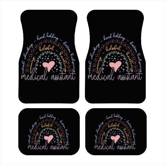 Rainbow Medical Assistant Car Mats