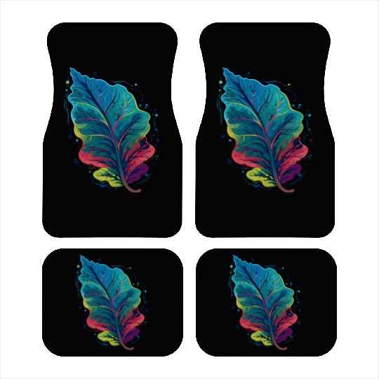 Colorful Leaf Autumn Fall Leaves Foliage Plant Car Mats