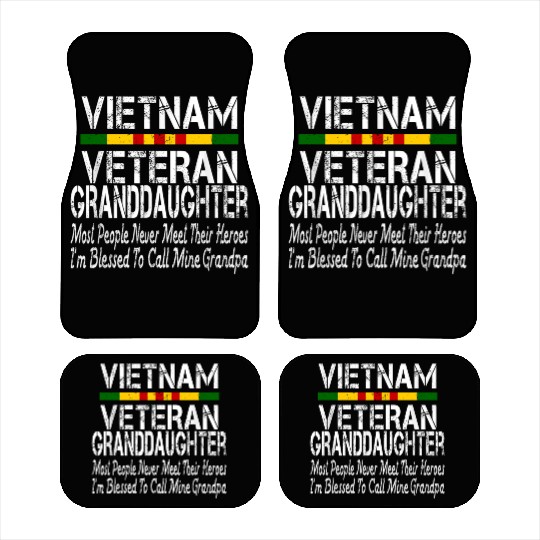 US Army Vietnam Veteran Granddaughter Car Mats