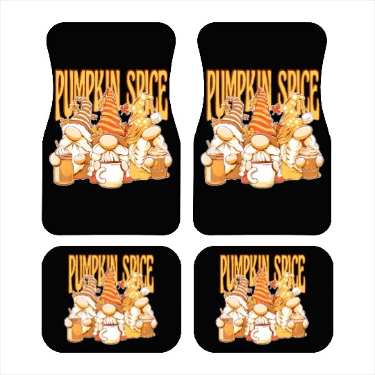 Gnomes Autumn Season Pumpkin Spice Hallothanksmas Car Mats