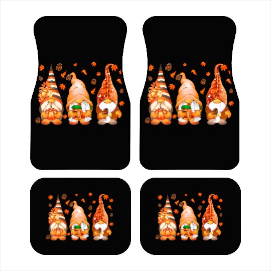 It's Fall Y'all Cute Gnomes Pumpkin Autumn Fall Car Mats