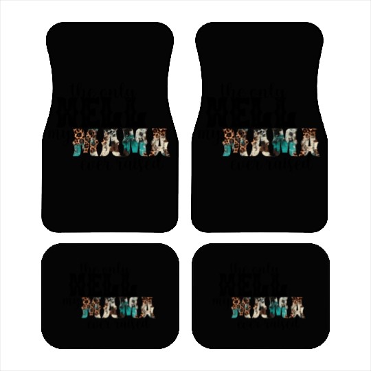 Retro Leopard Only Hell My Momma Ever Raised Weste Car Mats