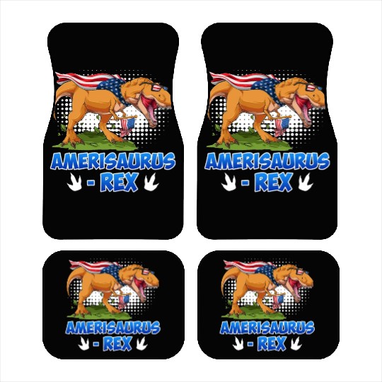 Amerisaurus Rex America Party Independence Day Car Mats
