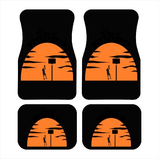 Basketball Gift: Sunset Hoops Car Mats