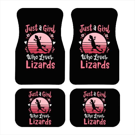 Lizard Reptile Lizard Lover Retro Car Mats