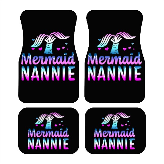 Mermaid Nannie Grandma For Mothers Day Car Mats