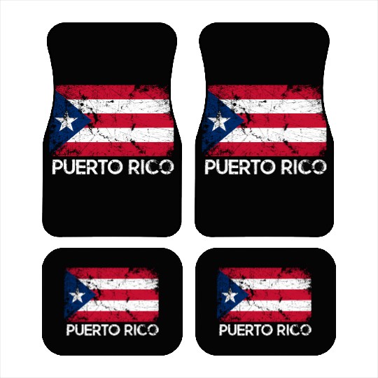 Puerto Rican Flag Made In Puerto Rico Car Mats