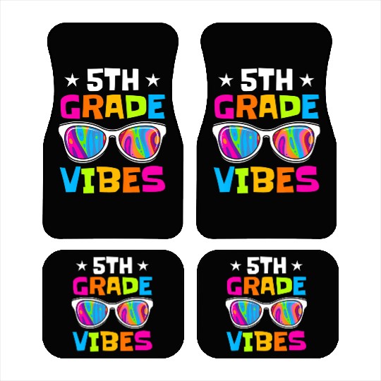 5th Grade Vibes Sunglasses Back To School Car Mats