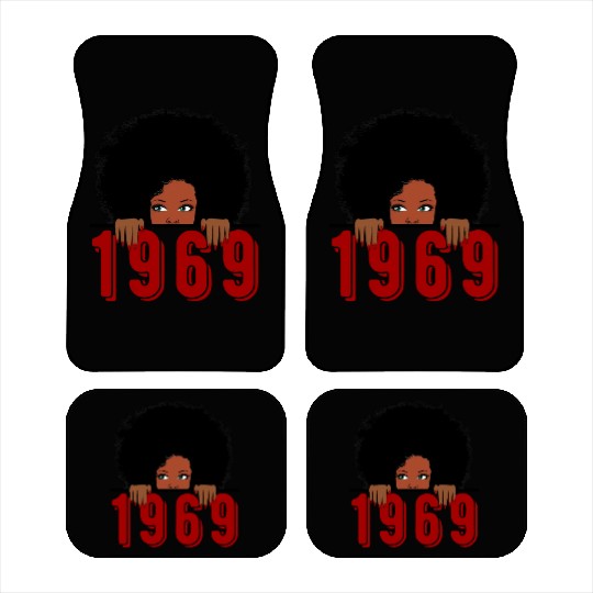 Black Queen Born In 1969 50Th Awesome Car Mats
