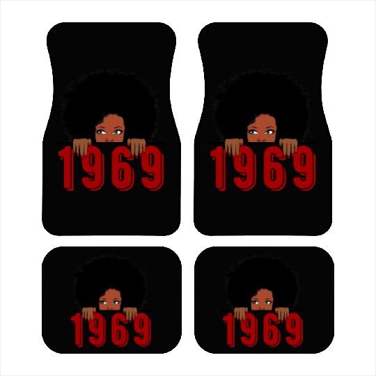 Black Queen Born In 1969 50Th Awesome Car Mats