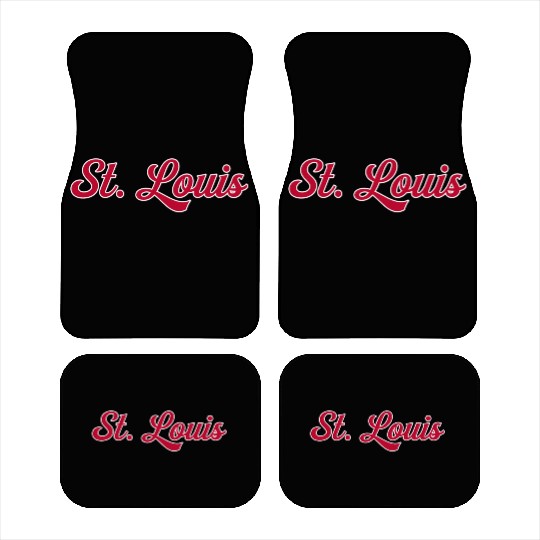 St Louis 1970S Wordmark Script Car Mats
