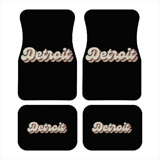 70'S 80'S Usa City - Detroit Car Mats