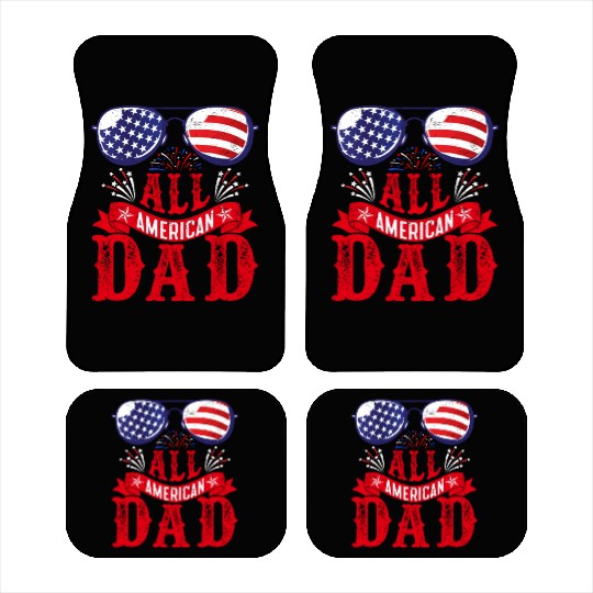 All American Dad America Pride US Patriot Car Mats