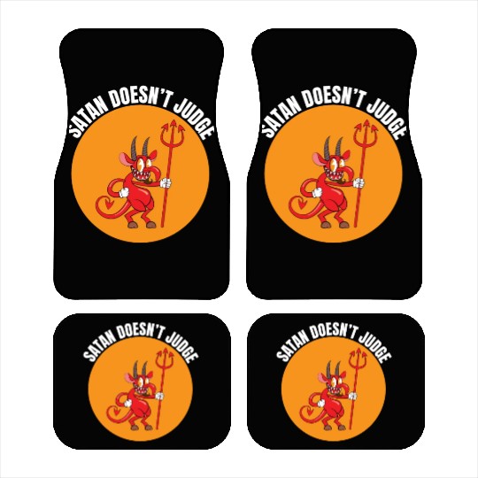 Funny Hail Gay Satan Lgbt Goth Gay Pride Baphomet Car Mats