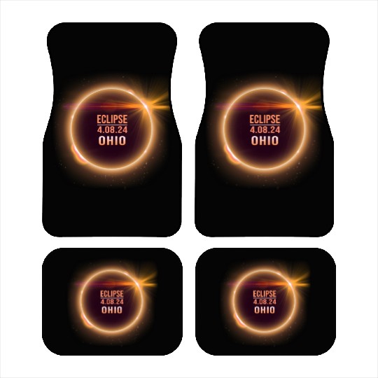 Ohio Total Solar Eclipse 04082024 Totality Phases Car Mats