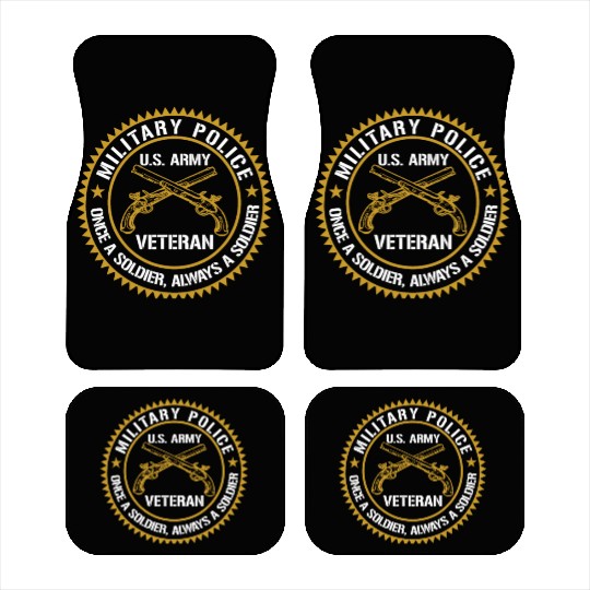 Military Police US Army Veteran Once A Soldier Alw Car Mats