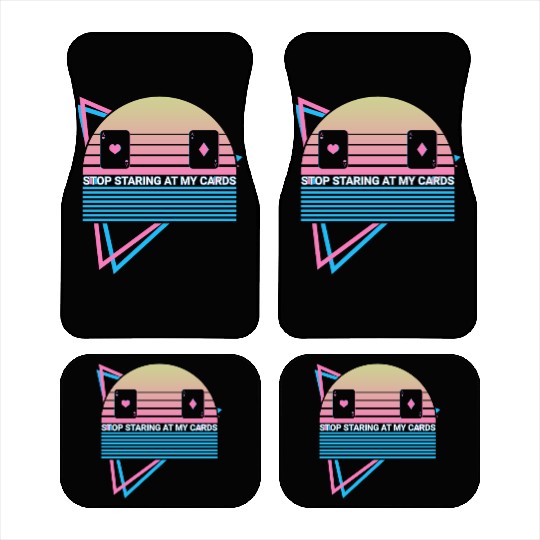 Poker Player Retro Car Mats