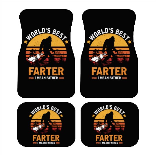 Retro World'S Best Fer I Mean Father Bigfoot Car Mats