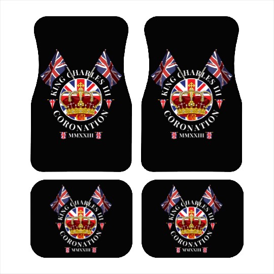 King Charles Iii British Monarch Royal Coronation Car Mats