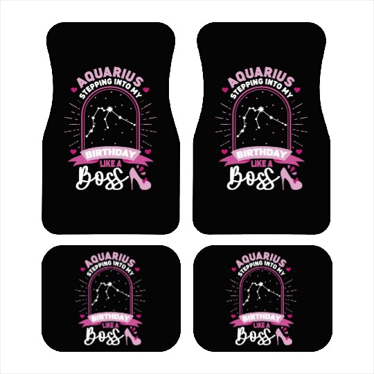 Aquarius Stepping Into Astrology Birth Sign Car Mats