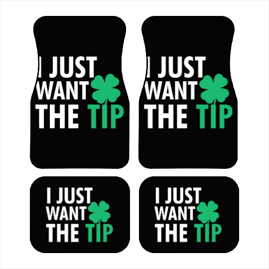 Bartender St Patric Day Just The Tip For Car Mats