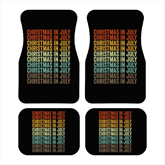 Christmas In July Car Mats