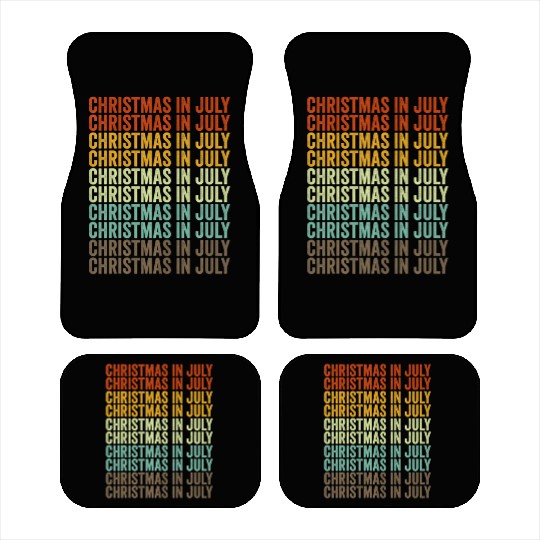 Christmas In July Car Mats