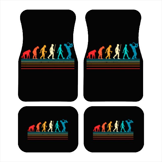 Saxophone Retro Vintage Evolution Of Car Mats