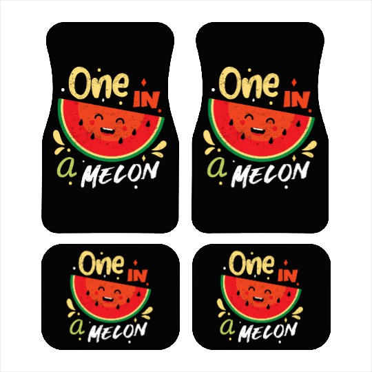One In A Melon Watermelon Fruitarian Summer Fruit Car Mats