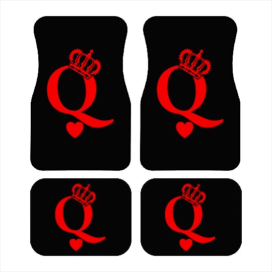Queen Of Hearts King Of Hearts Playing Cards Deck Car Mats